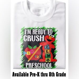 Elmo Back to school tee. Preschool-5th Grade